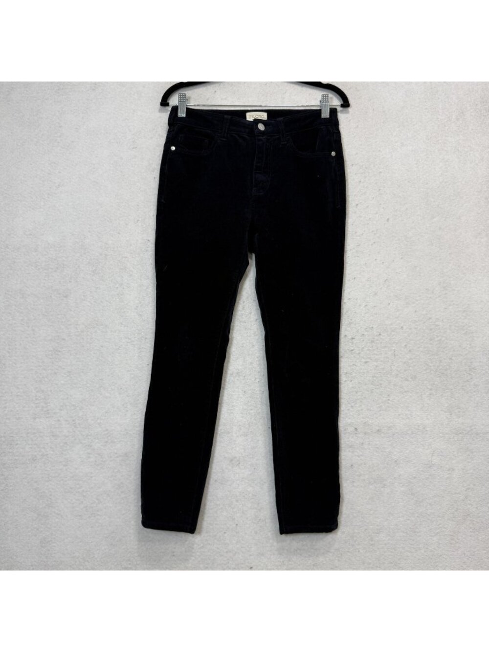 Pilcro Pants Womens 27 Blue Corduroy Slim Ankle Stretch Zip Pockets Casual